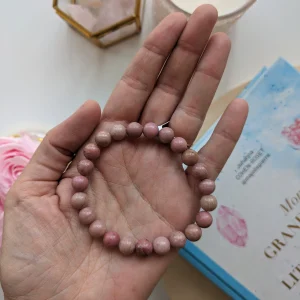 Bracelet en rhodonite - taille unique