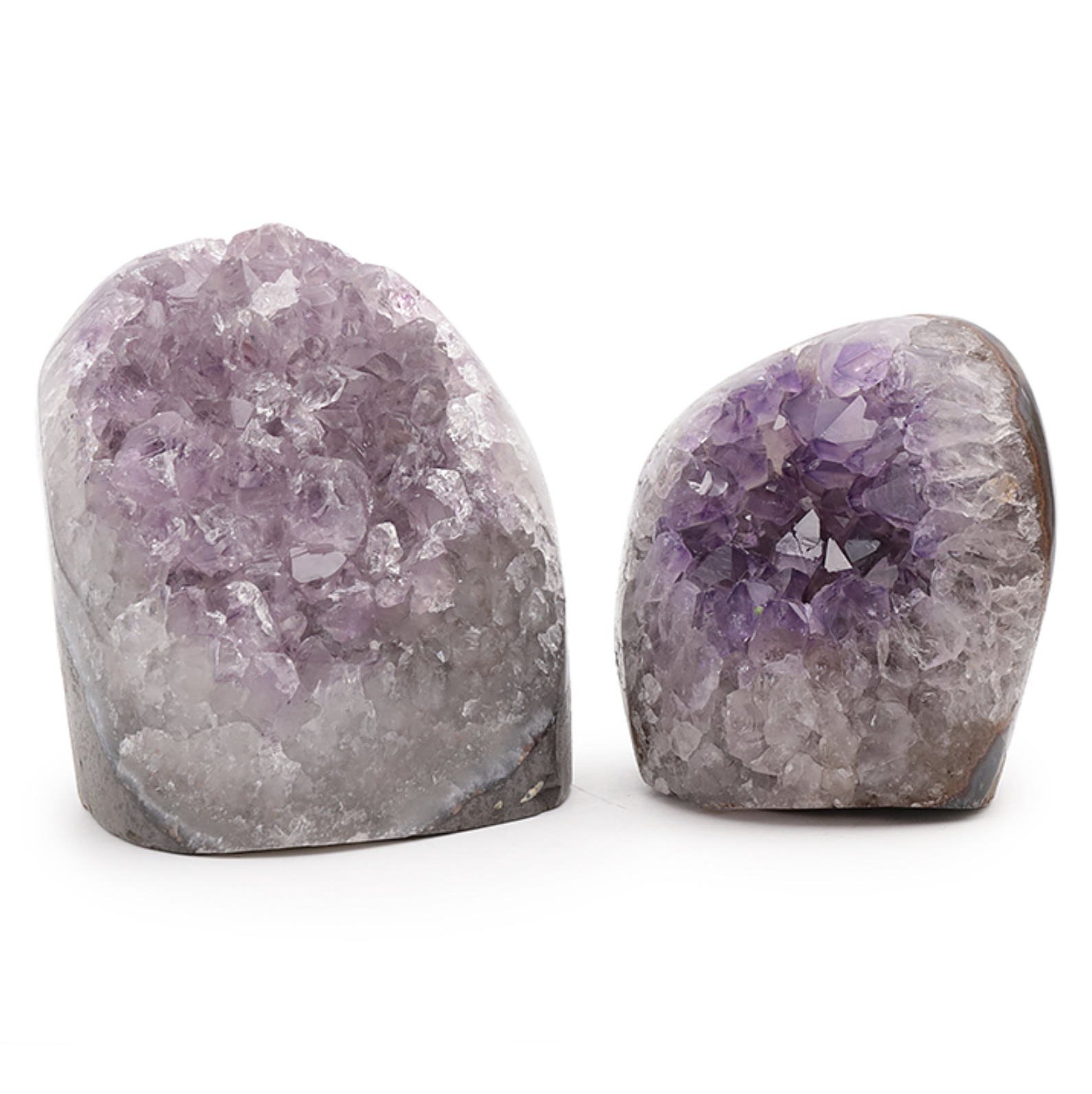 LOT GÉODE D’AMÉTHYSTE URUGUAY N°4935 FULL BODY A+ 1610G (2 PIÈCES)