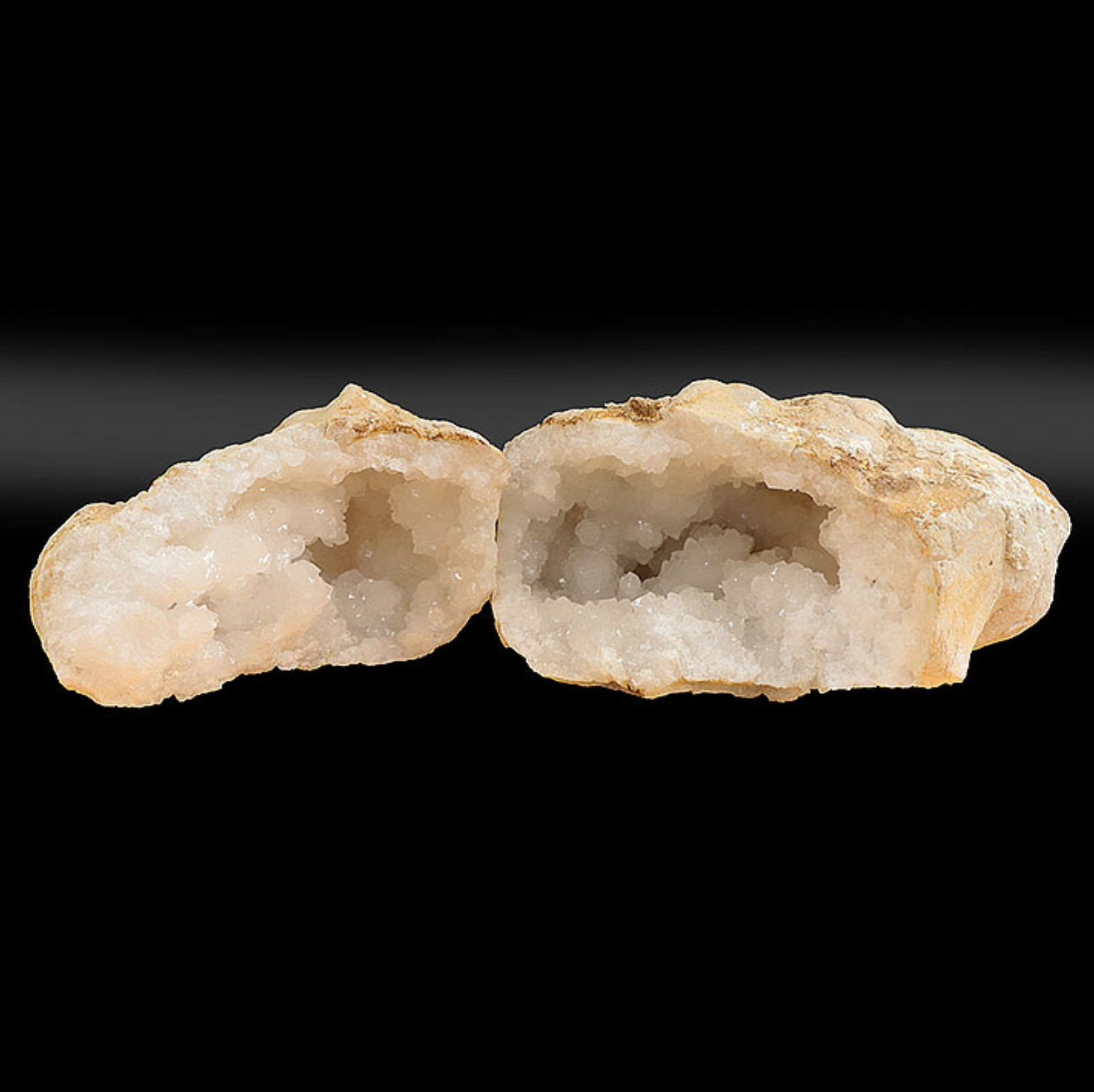 LOT MINÉRAUX BRUTES N°0744 GÉODE CRISTAL DE ROCHE MAROC A 14850G (LOT 2 PIÈCES)