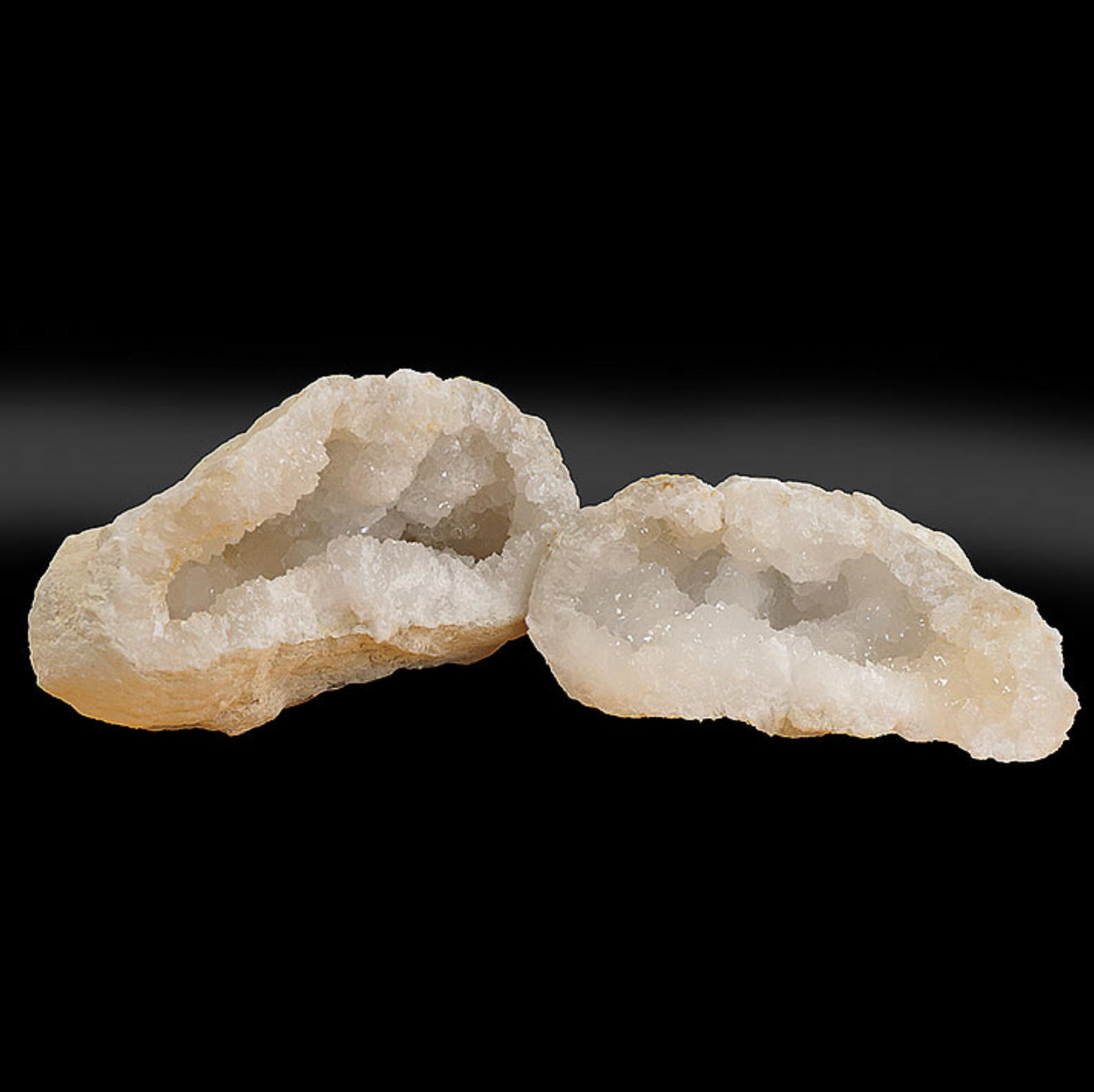 LOT MINÉRAUX BRUTES N°0757 GÉODE CRISTAL DE ROCHE MAROC A 17700G (LOT 2 PIÈCES)