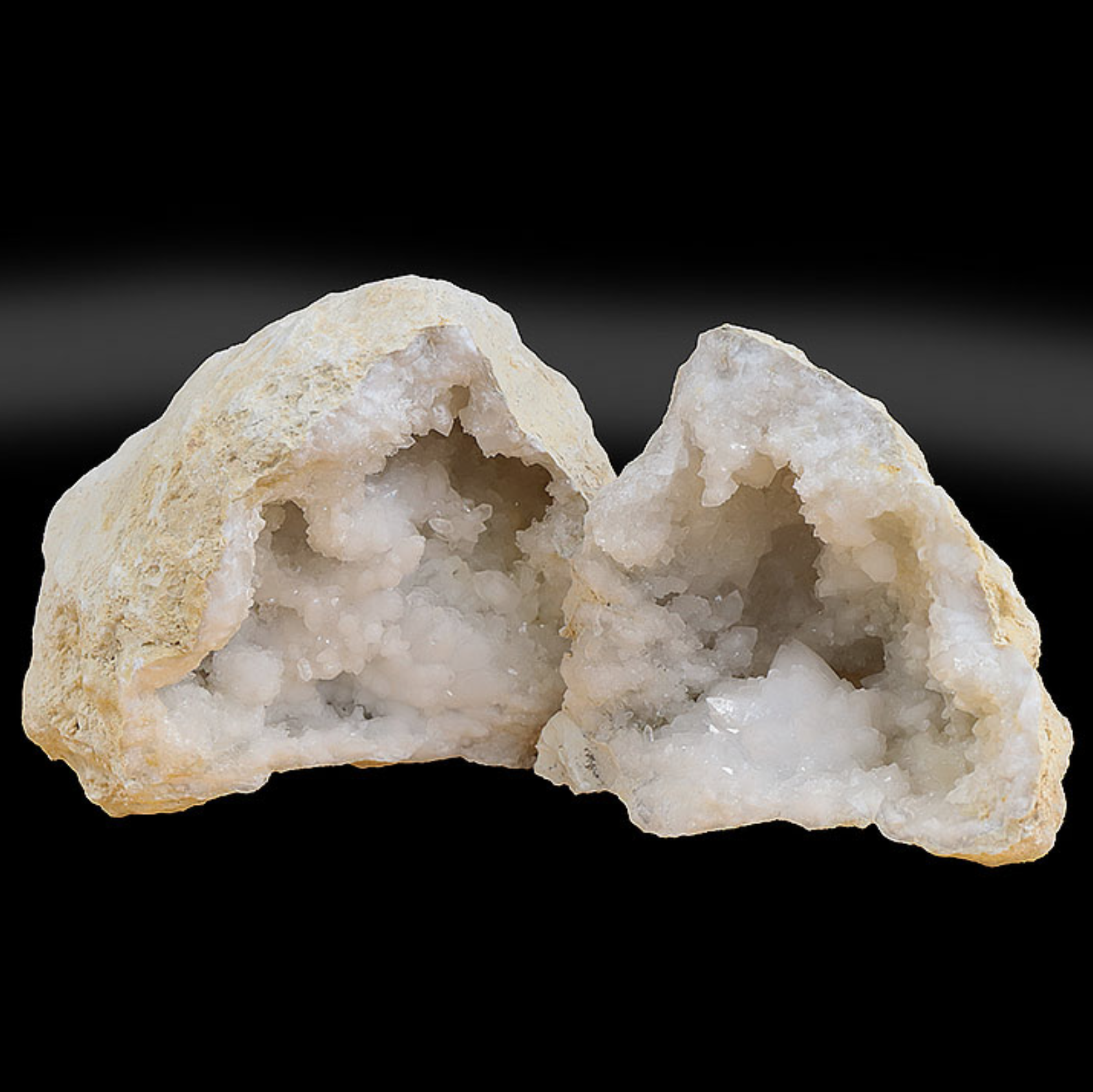 LOT MINÉRAUX BRUTES N°0765 GÉODE CRISTAL DE ROCHE MAROC A 7300G (LOT 2 PIÈCES)