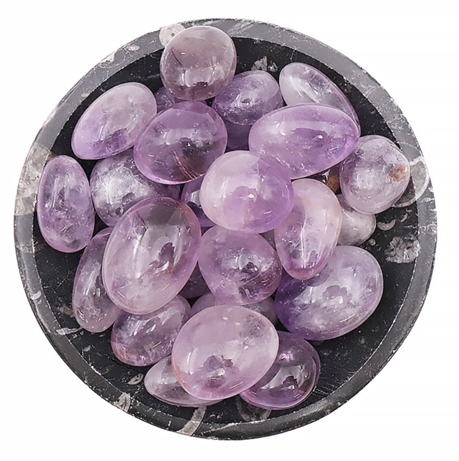 PIERRE ROULÉE AMÉTHYSTE CLAIRE BRÉSIL AA 30 À 40MM