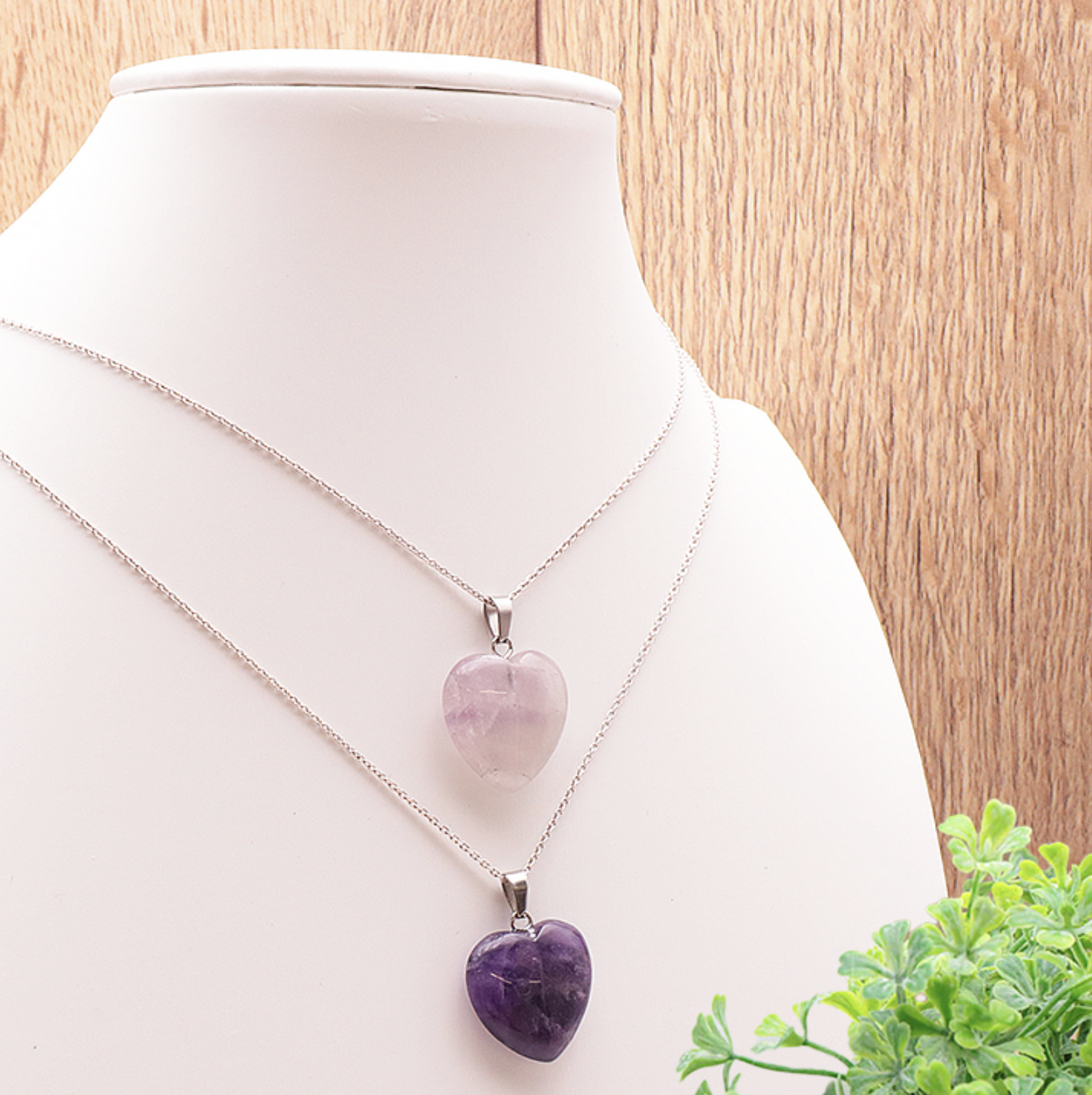 PENDENTIF COEUR 20MM AMÉTHYSTE BRÉSIL A