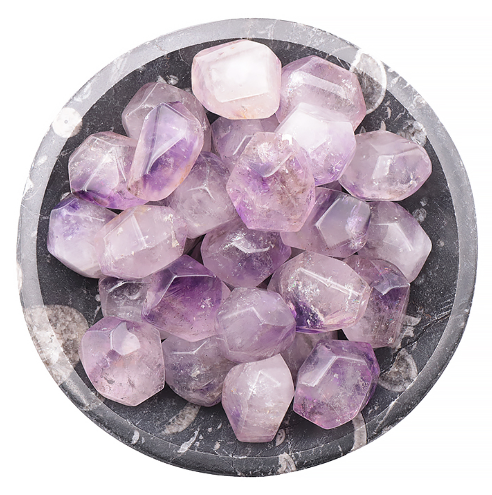 PIERRE ROULÉE AMÉTHYSTE VERACRUZ FORME CRISTAUX MEXIQUE AA+ 20 À 30G