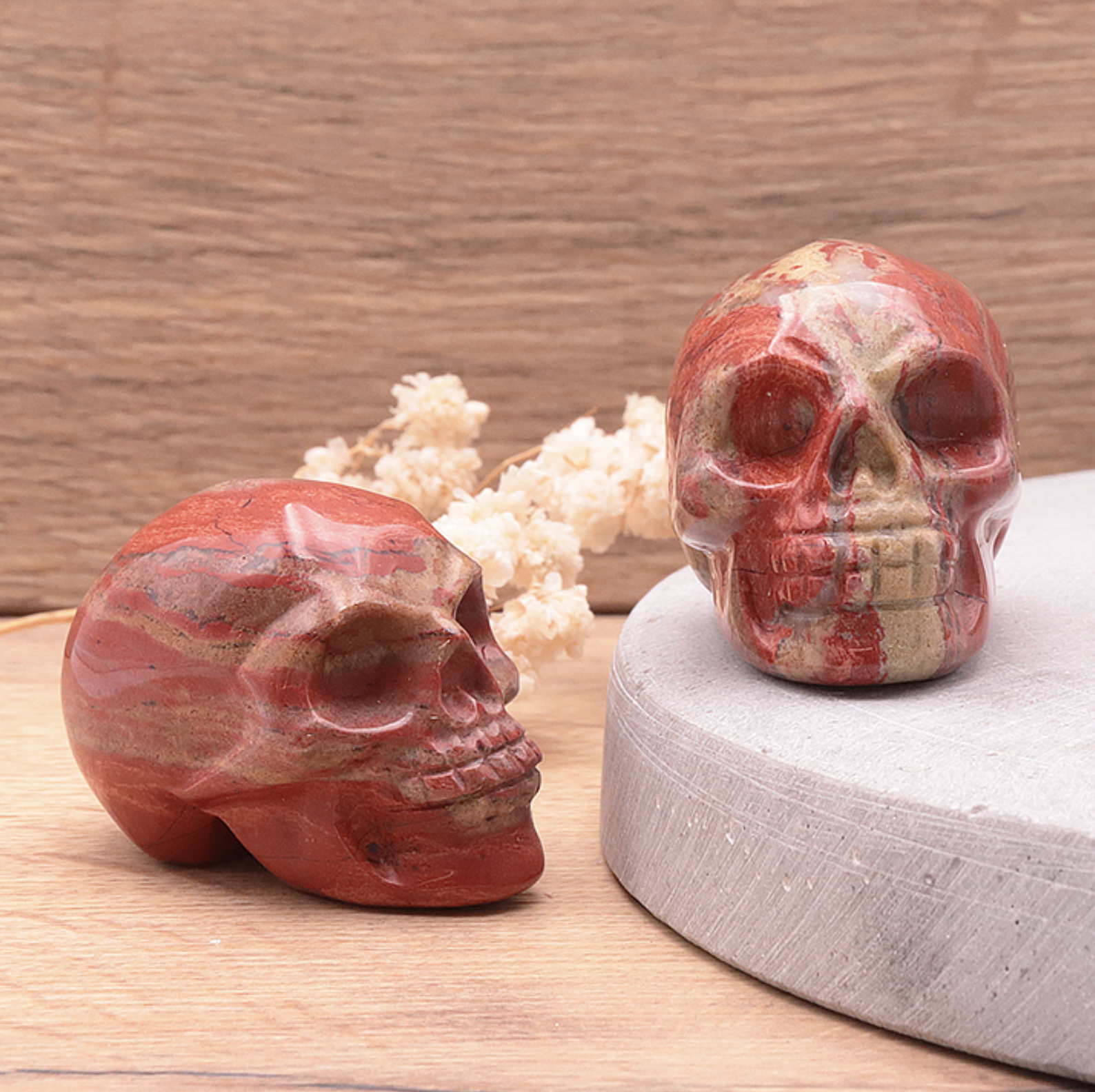 CRÂNE 50MM JASPE ROUGE A