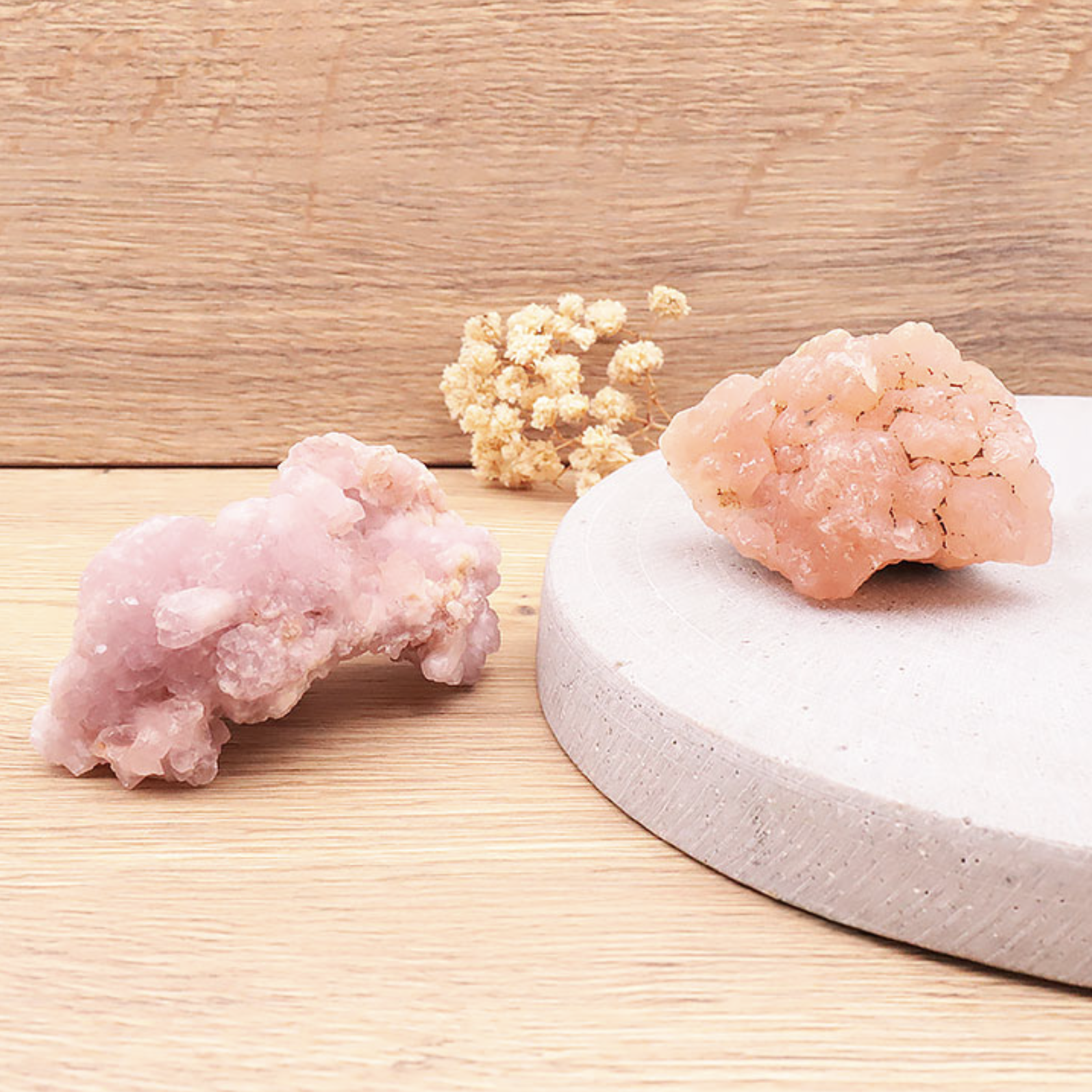 PIERRE BRUTE QUARTZ ROSE CRISTALLISÉ A 100 À 130G (1 PIÈCE)