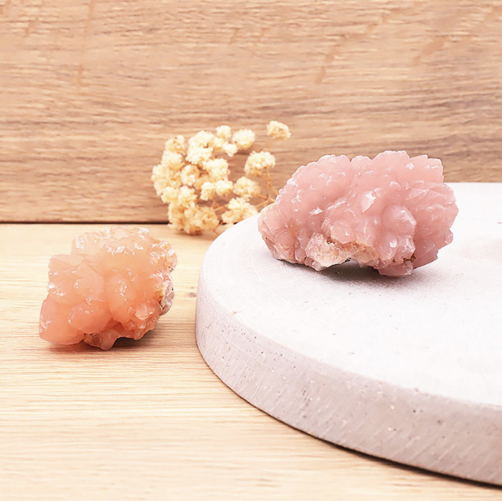 PIERRE BRUTE QUARTZ ROSE CRISTALLISÉ A 40 À 70G (1 PIÈCE)