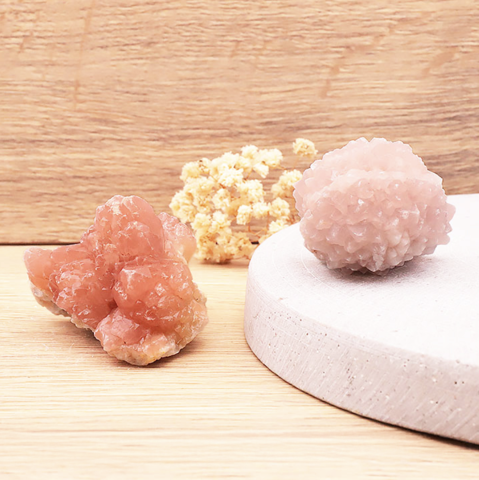 PIERRE BRUTE QUARTZ ROSE CRISTALLISÉ A 70 À 100G (1 PIÈCE)