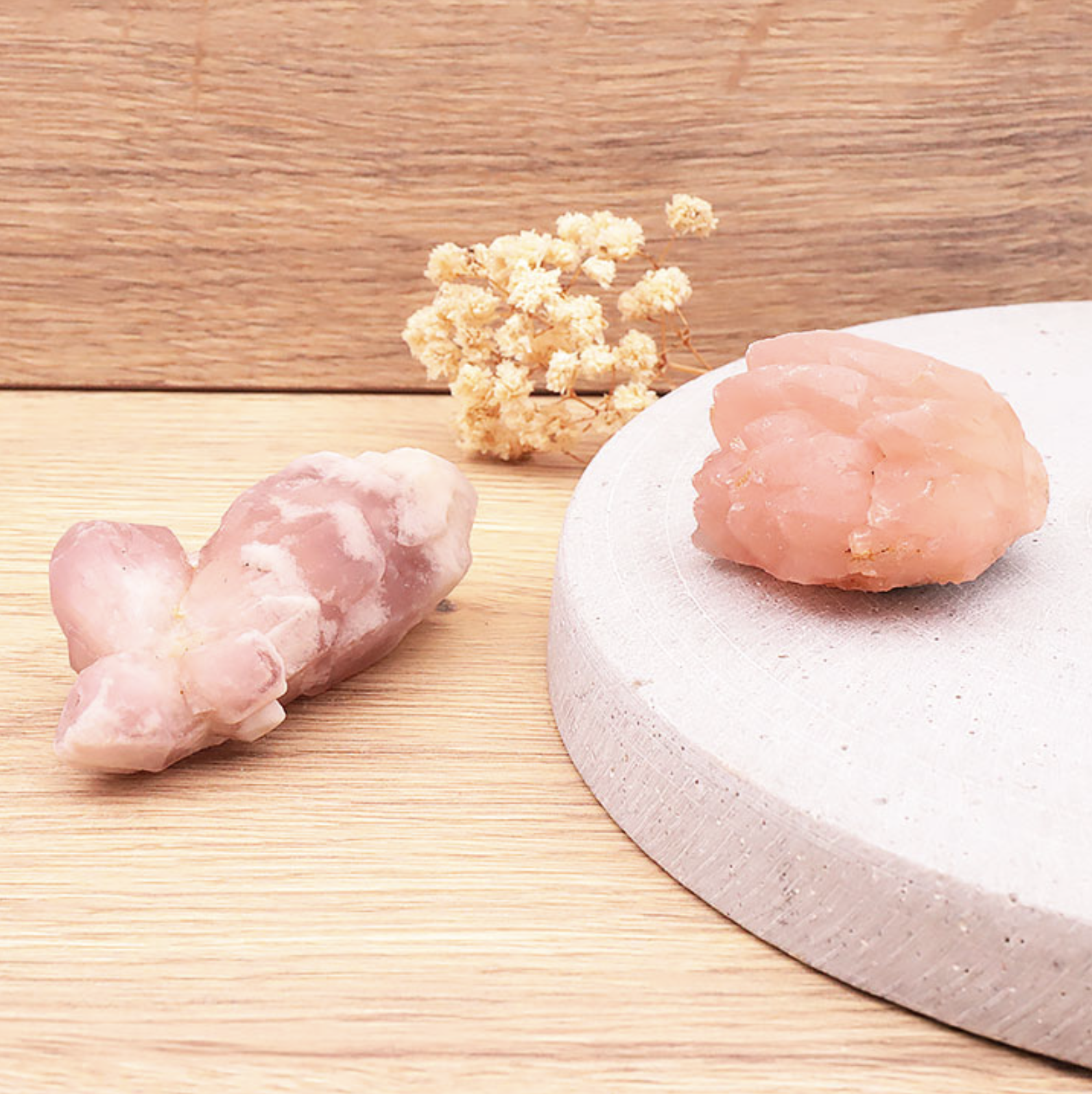 PIERRE BRUTE QUARTZ ROSE CRISTALLISÉ AA 70 À 100G (1 PIÈCE)