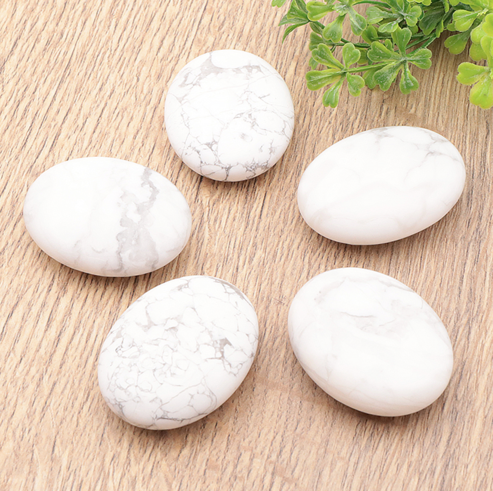 GALET 45MM HOWLITE BLANCHE A