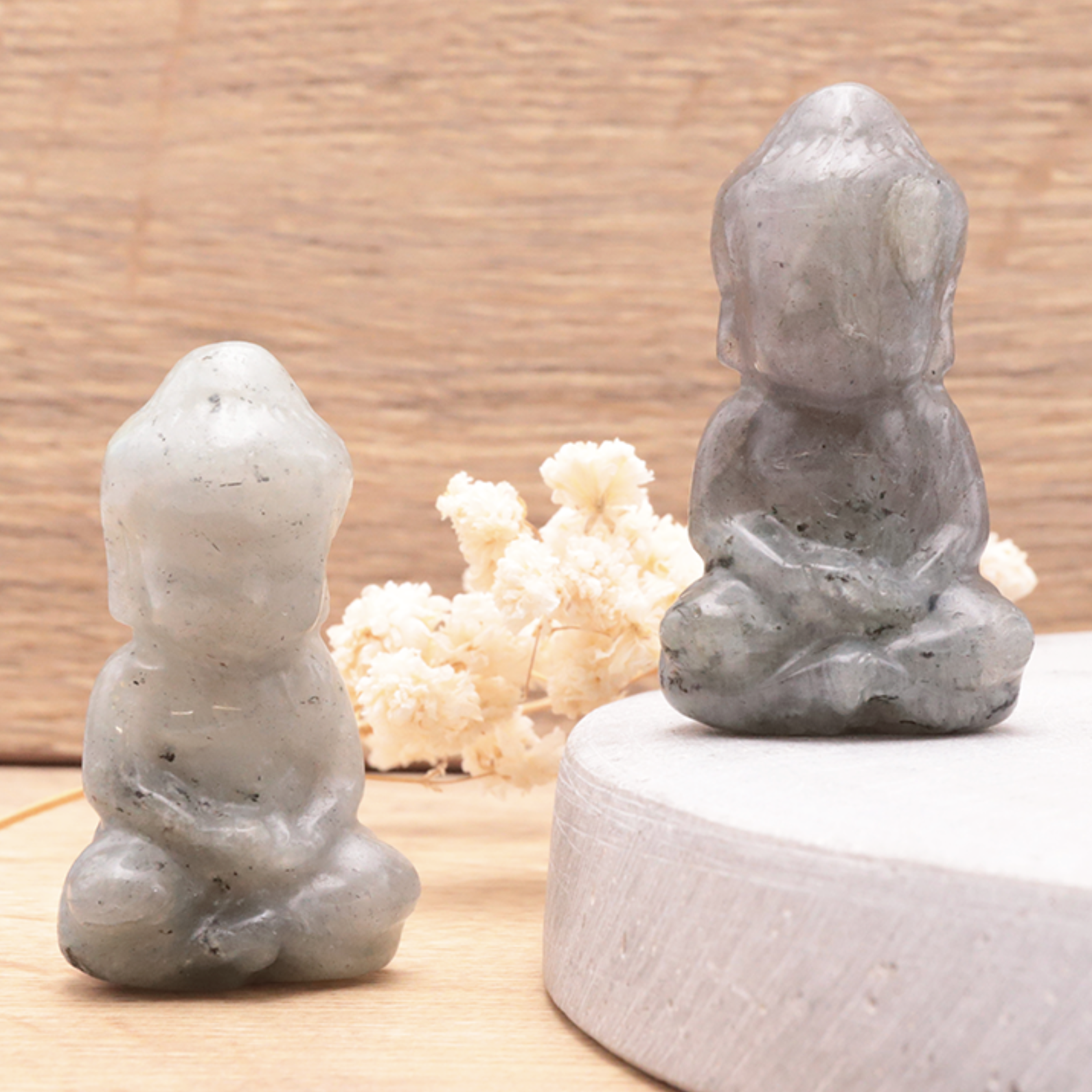 BOUDDHA INDIEN 50MM LABRADORITE A