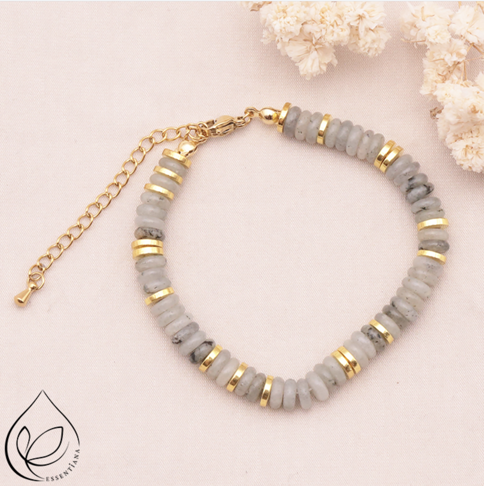 BRACELET ONA DORÉ LABRADORITE A