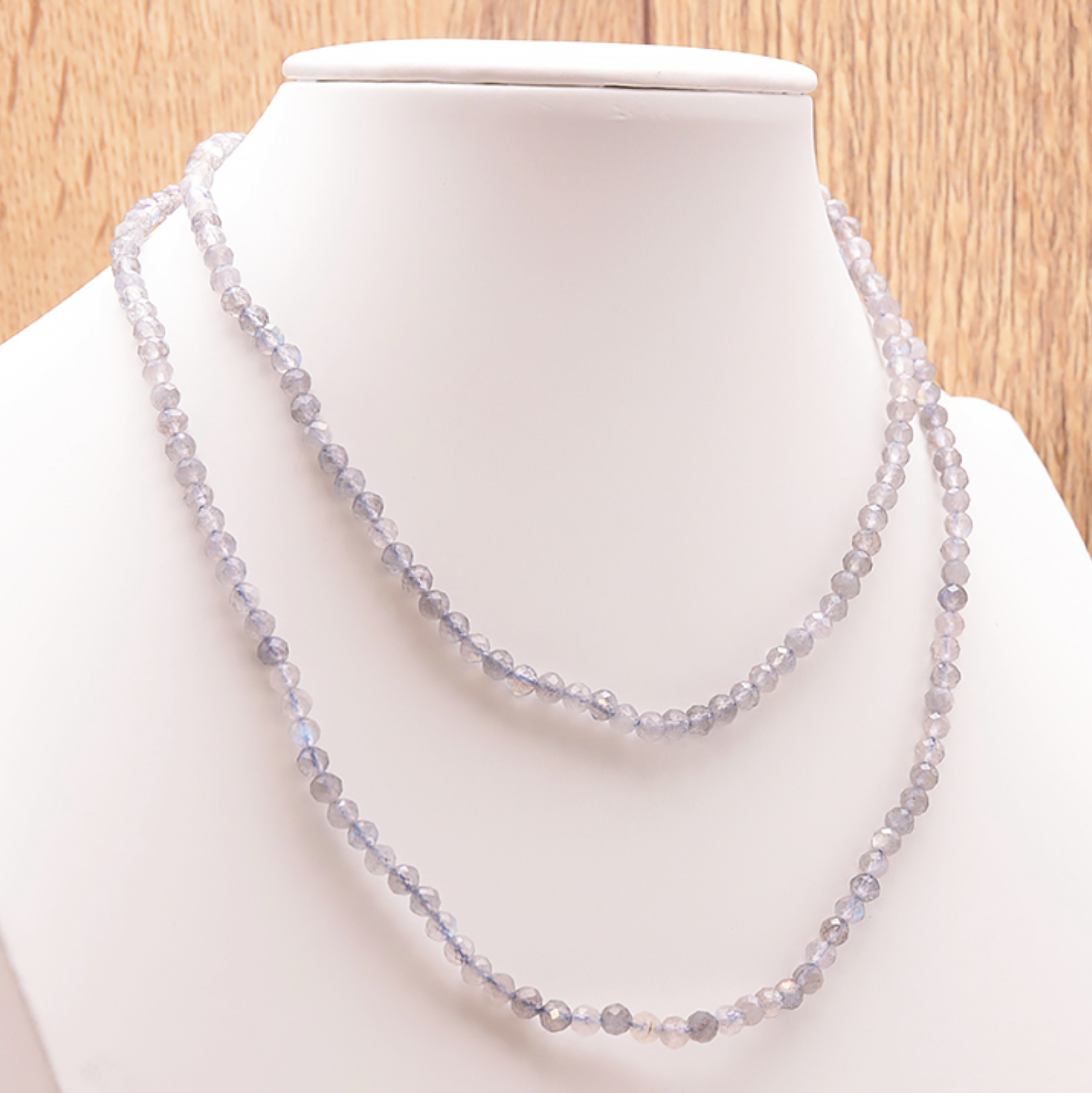 COLLIER FACETTÉ 04MM LABRADORITE AA