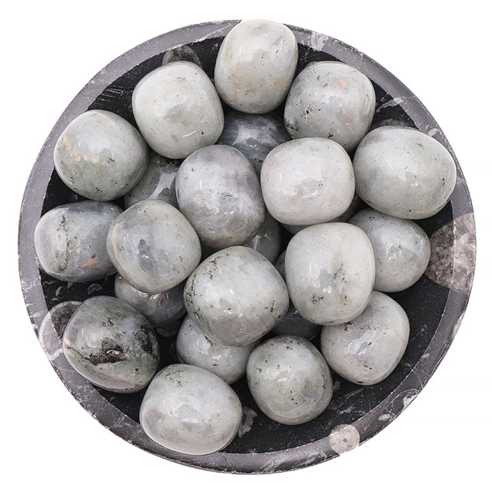 PIERRE ROULÉE LABRADORITE RONDE A 30 À 40MM