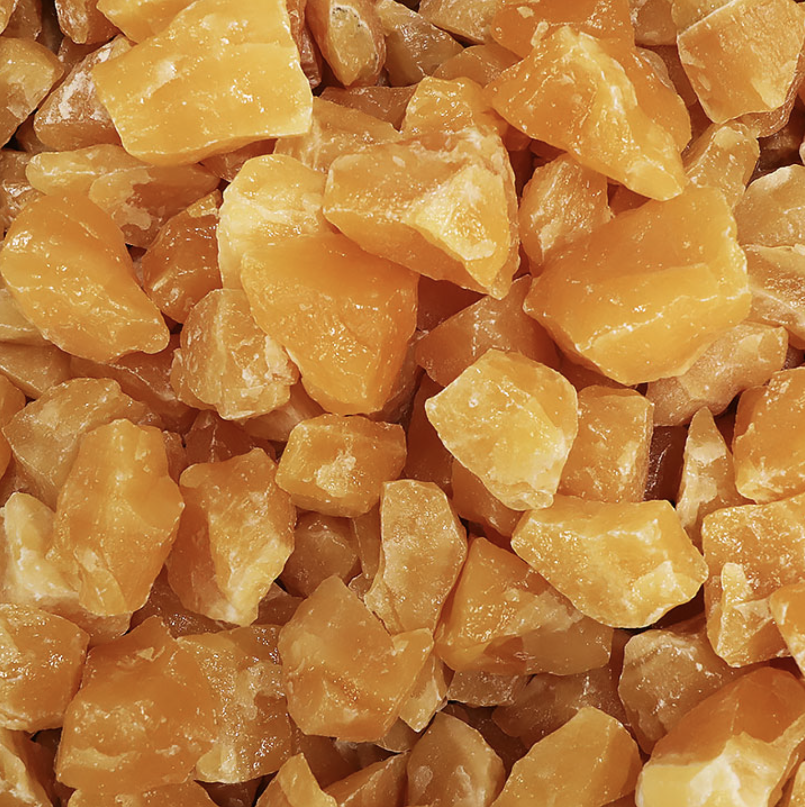 PIERRE BRUTE CALCITE ORANGE A 50 À 80MM