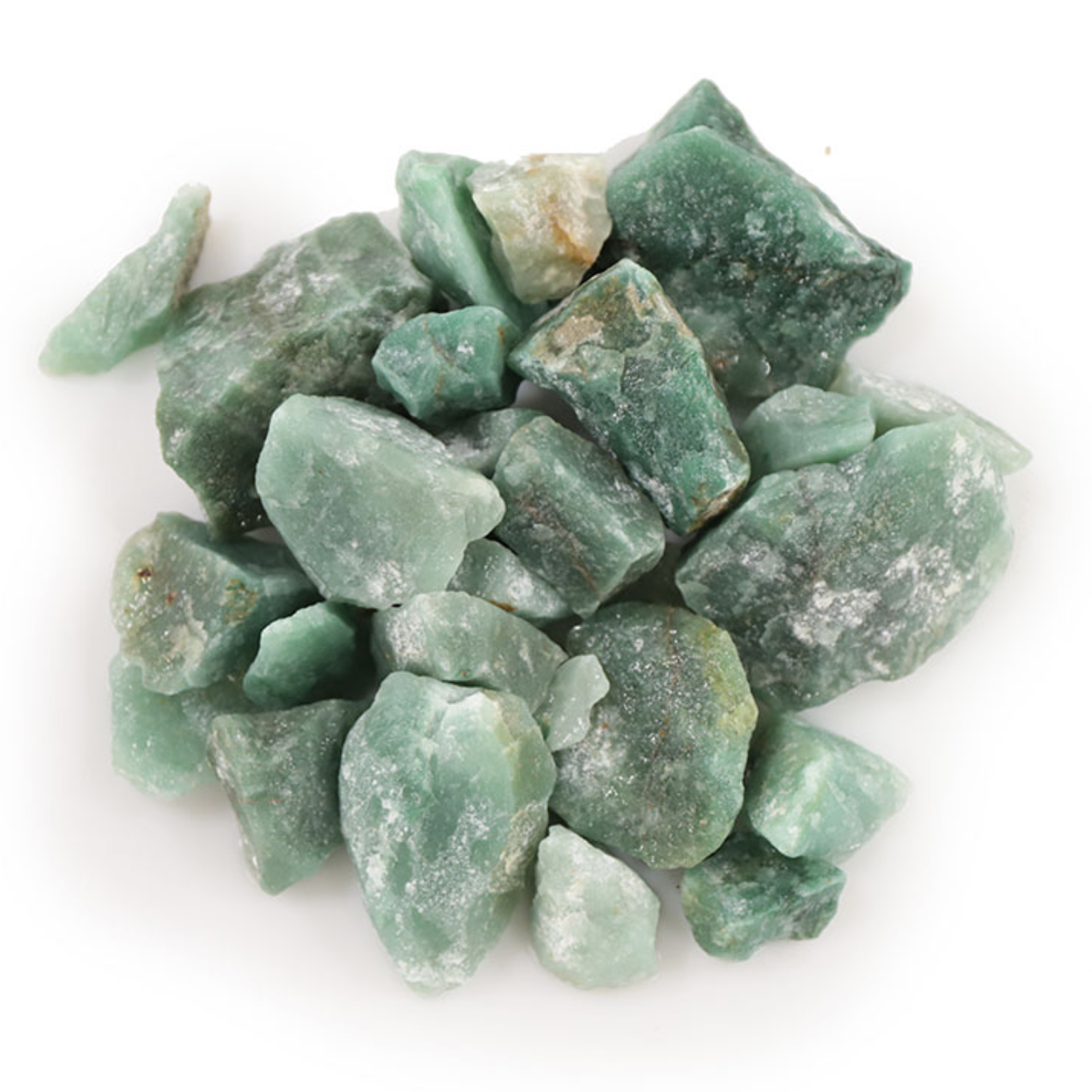 PIERRE BRUTE AVENTURINE VERTE A 30 À 50MM