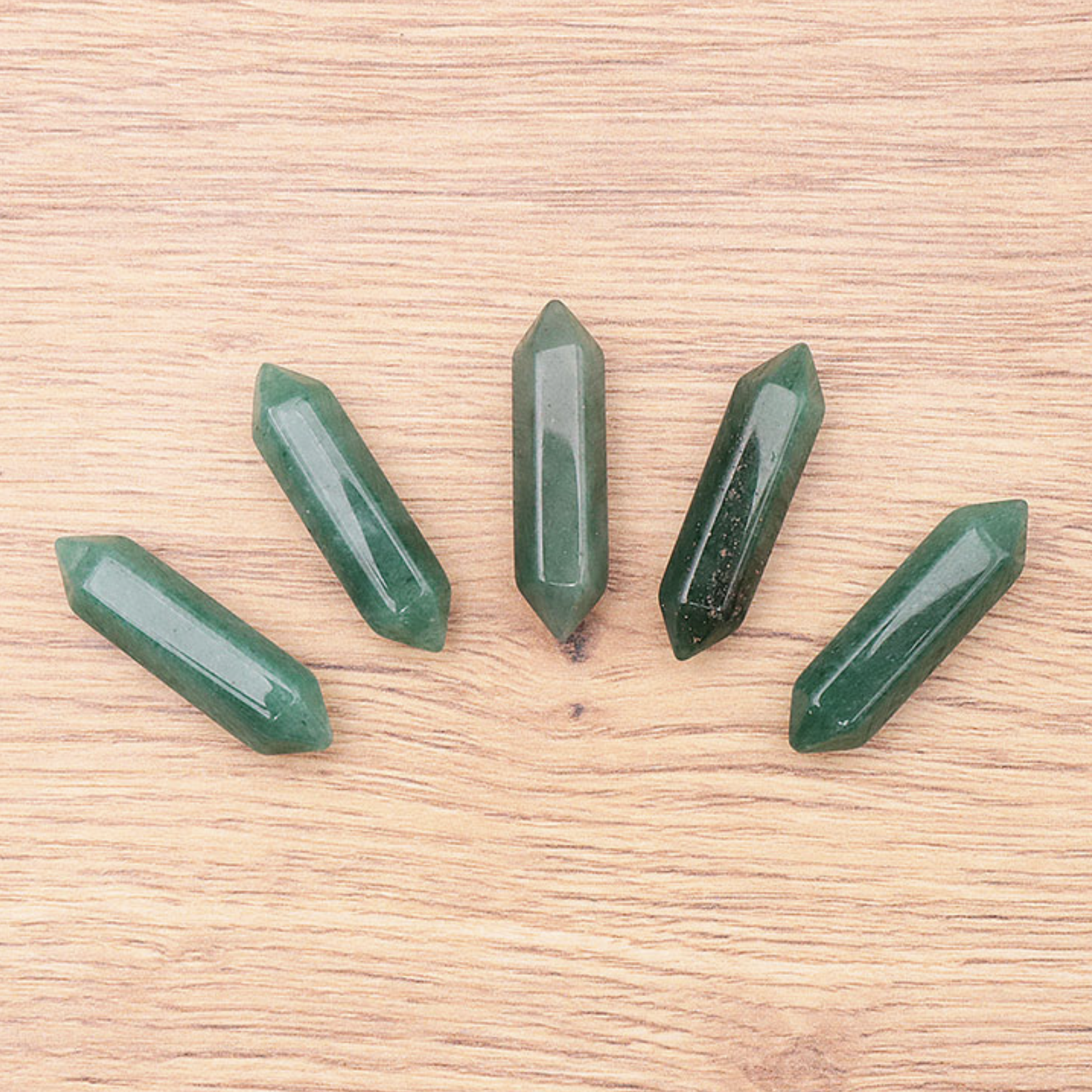 POINTE BI TERMINÉE 30MM AVENTURINE VERTE A