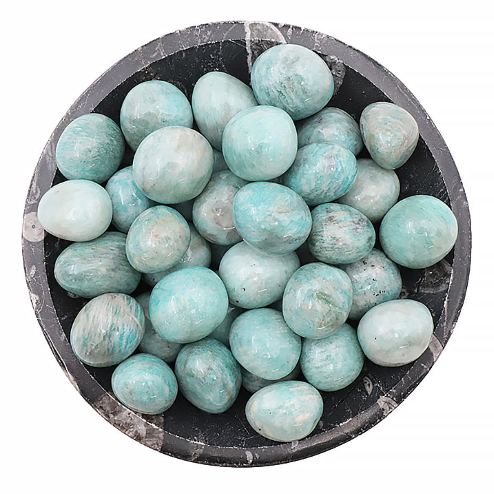 PIERRE ROULÉE AMAZONITE PÉROU A 20 À 30MM