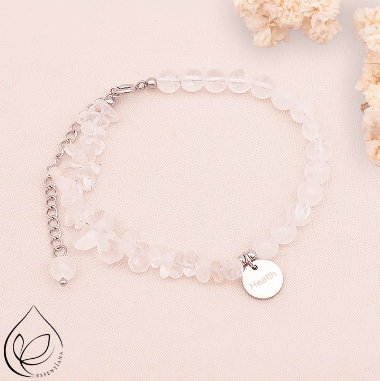 BRACELET CIEL ARGENTÉ CRISTAL DE ROCHE AA