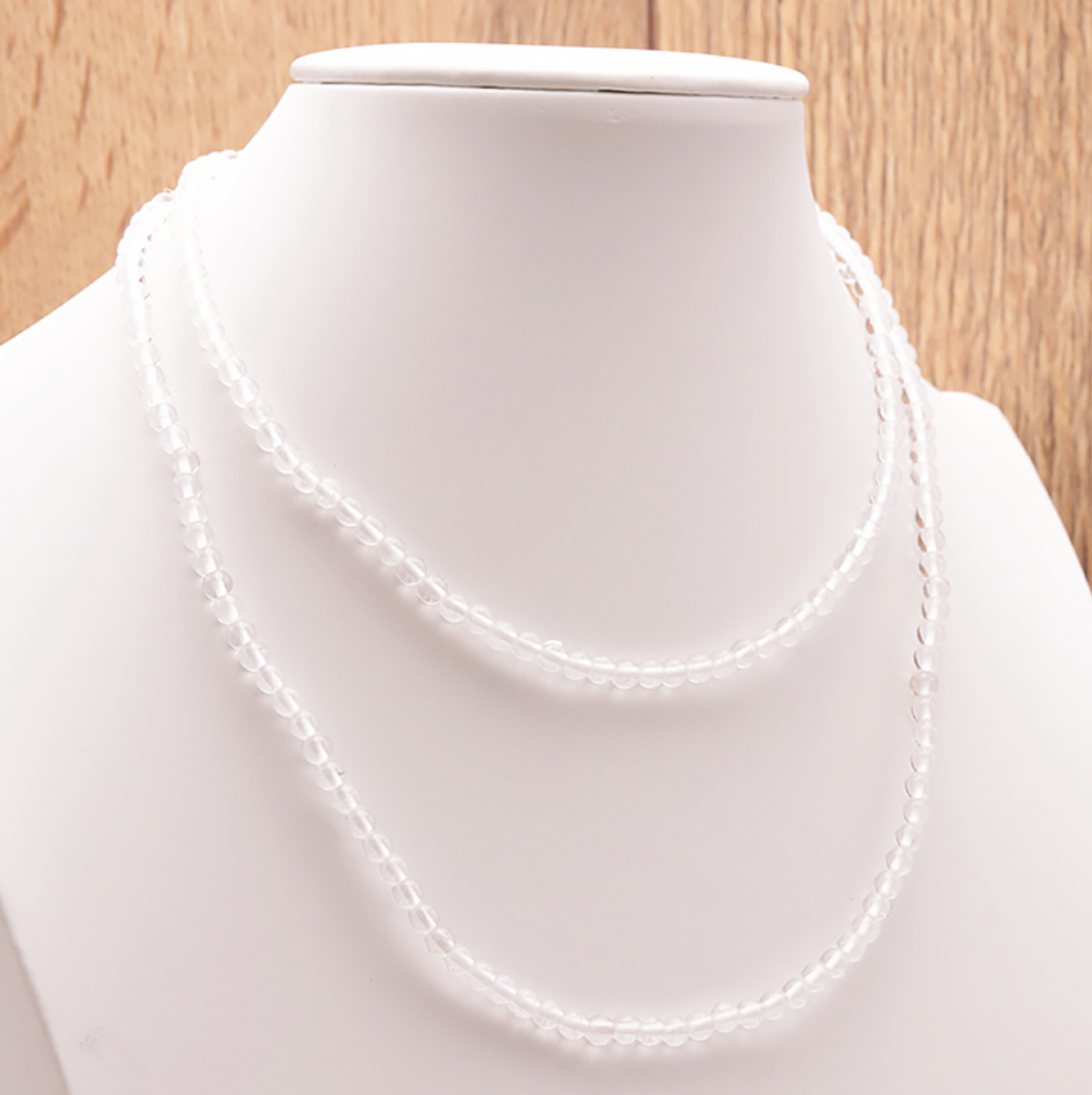 COLLIER BOULE 04MM CRISTAL DE ROCHE AA