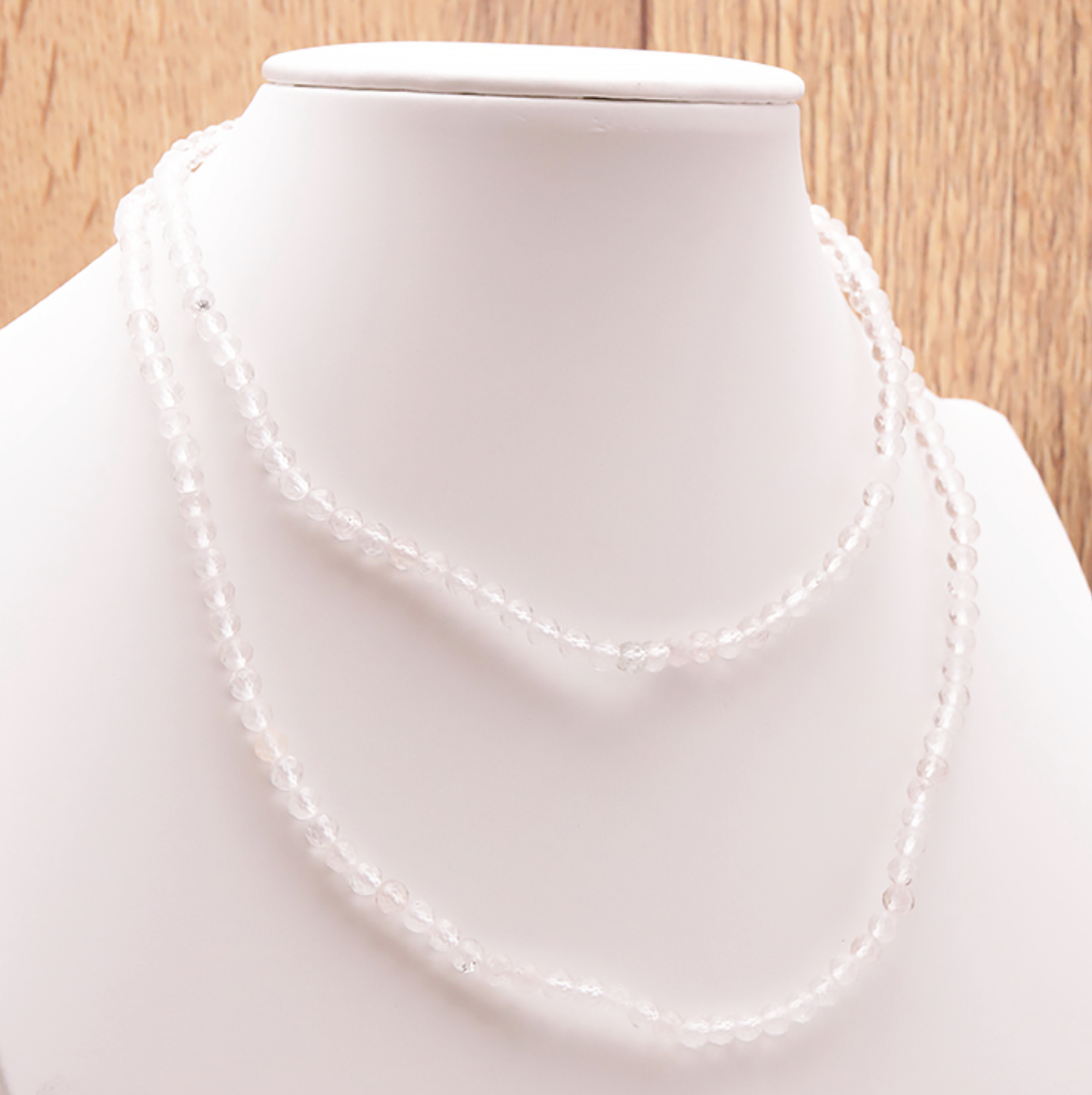 COLLIER FACETTÉ 04MM CRISTAL DE ROCHE A