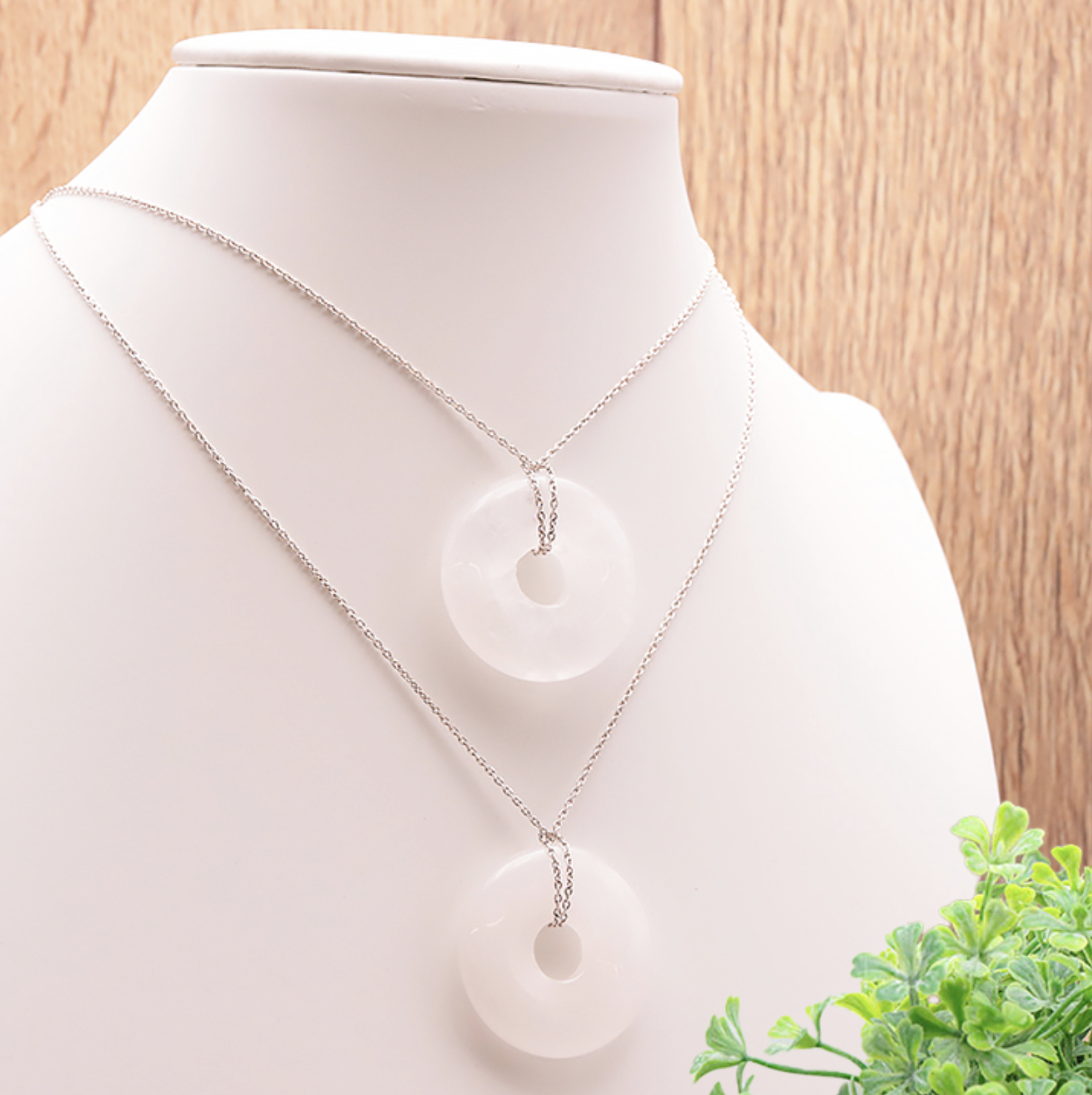 PENDENTIF DONUT CRISTAL DE ROCHE A