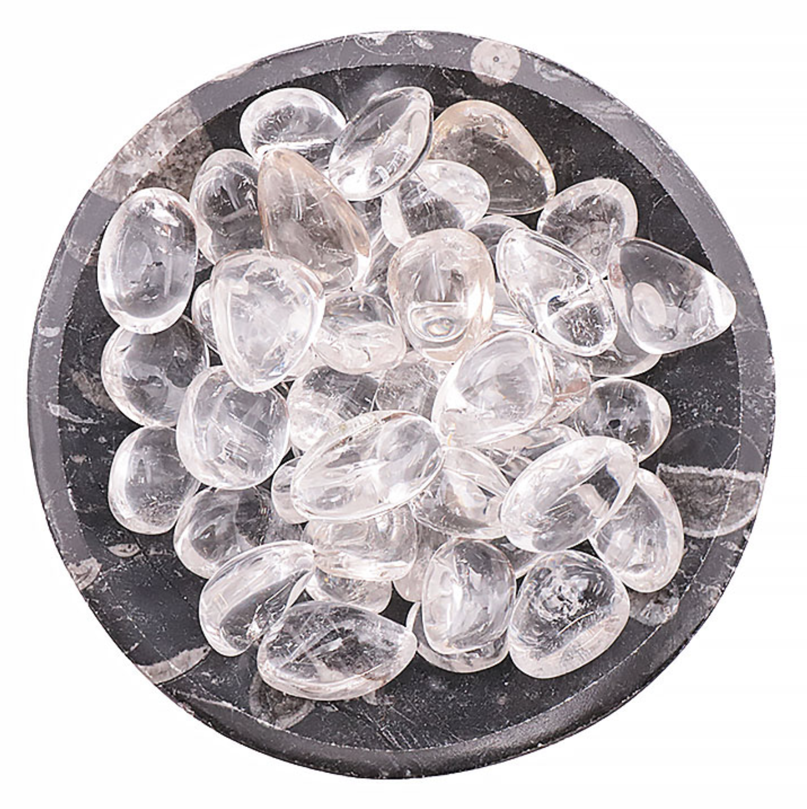 PIERRE ROULÉE CRISTAL DE ROCHE AAA 20 À 30MM