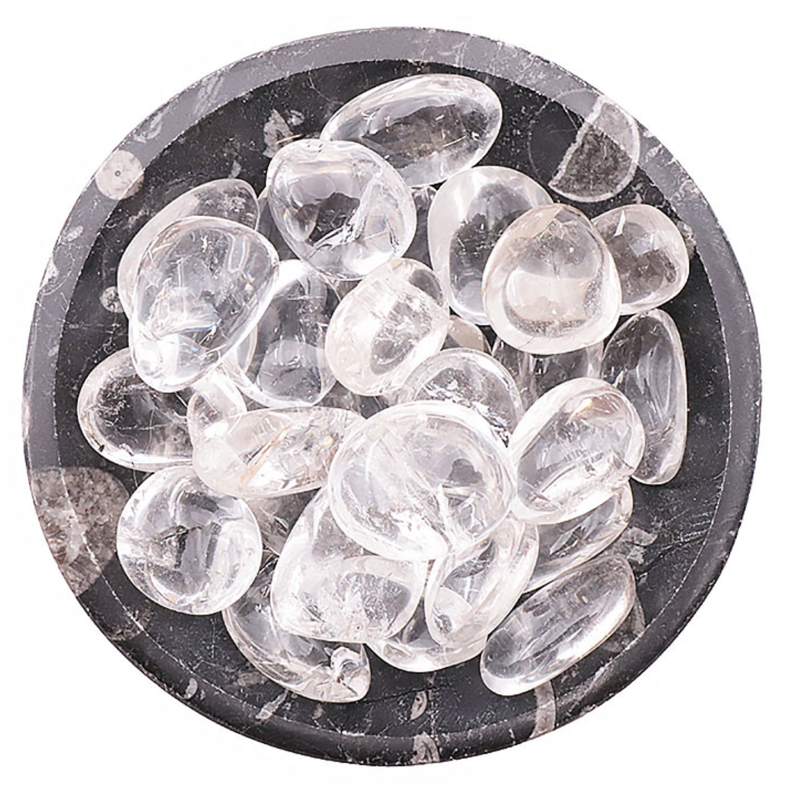 PIERRE ROULÉE CRISTAL DE ROCHE AAA 30 À 40MM