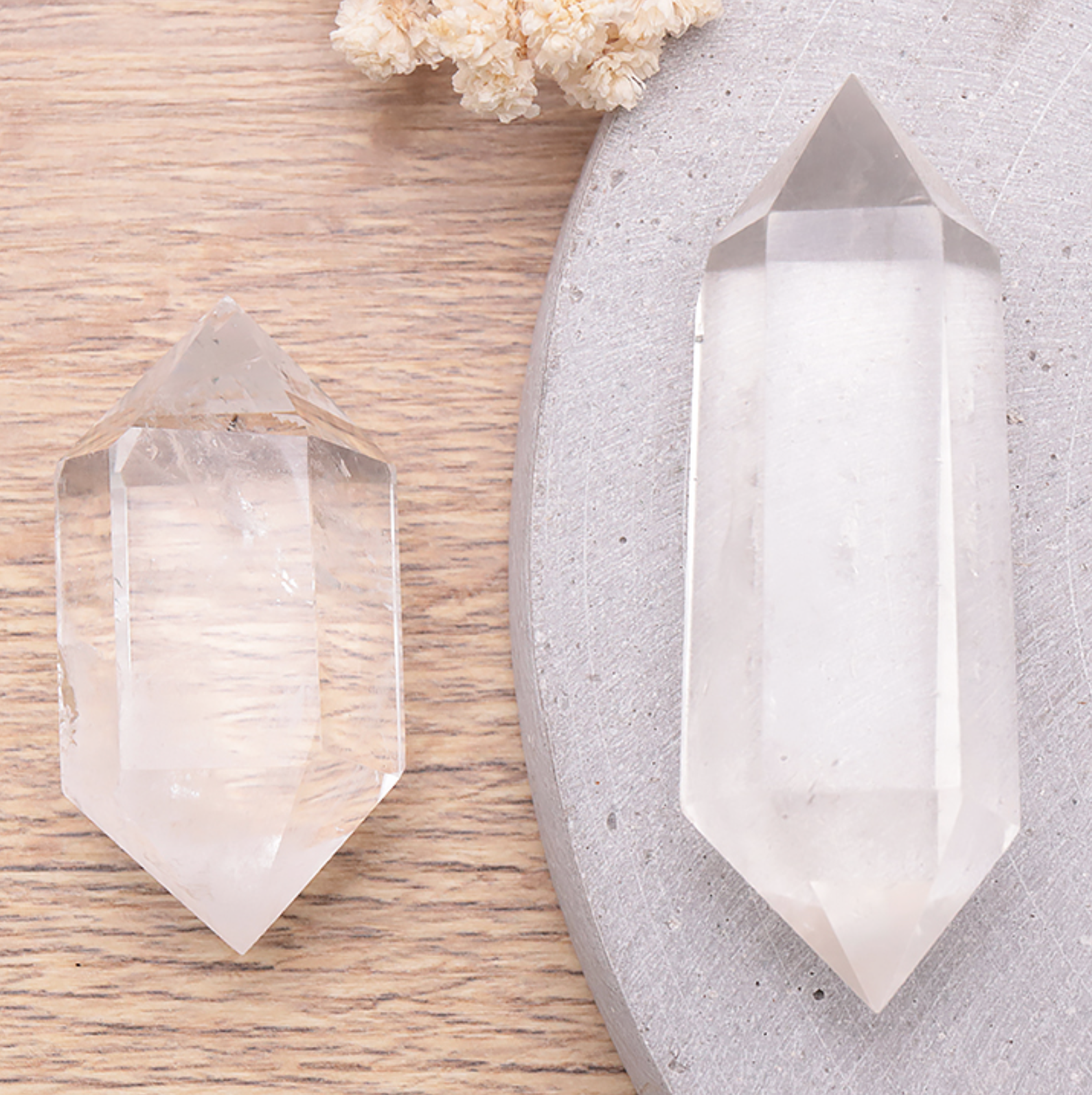 POINTE BI TERMINÉE CRISTAL DE ROCHE AA+ 50 À 70G