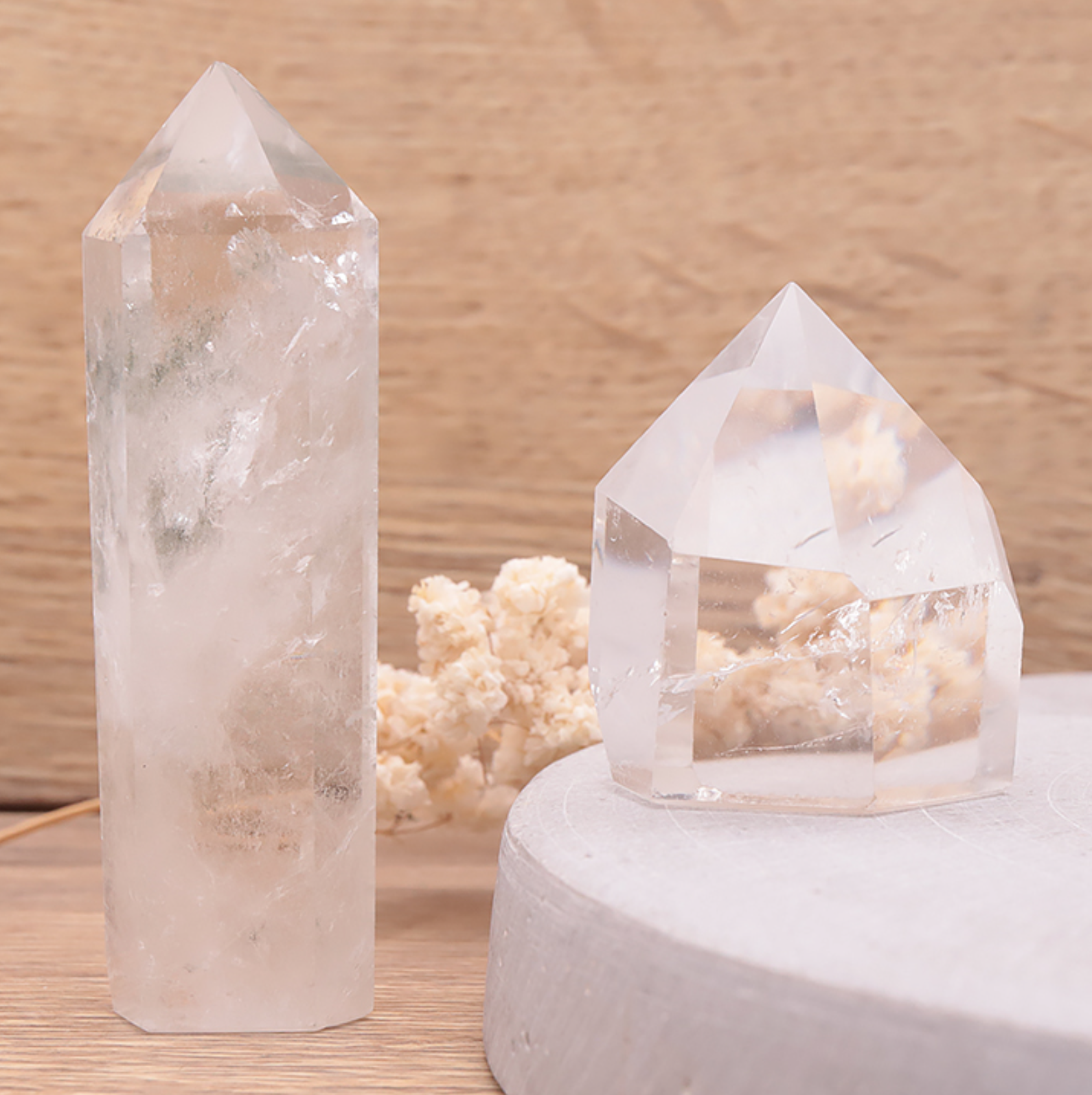 POINTE POLIE CRISTAL DE ROCHE AA+ 50 À 70G