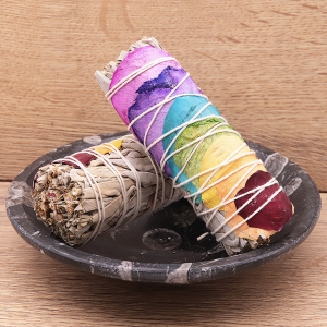 BÂTON DE SAUGE BLANCHE 7 CHAKRAS 100MM